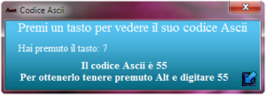 Codice ascii VB6