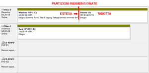 Ridimensiona Partizione