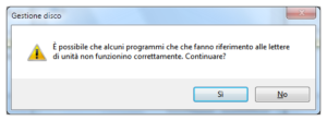 Ridimensiona Partizione